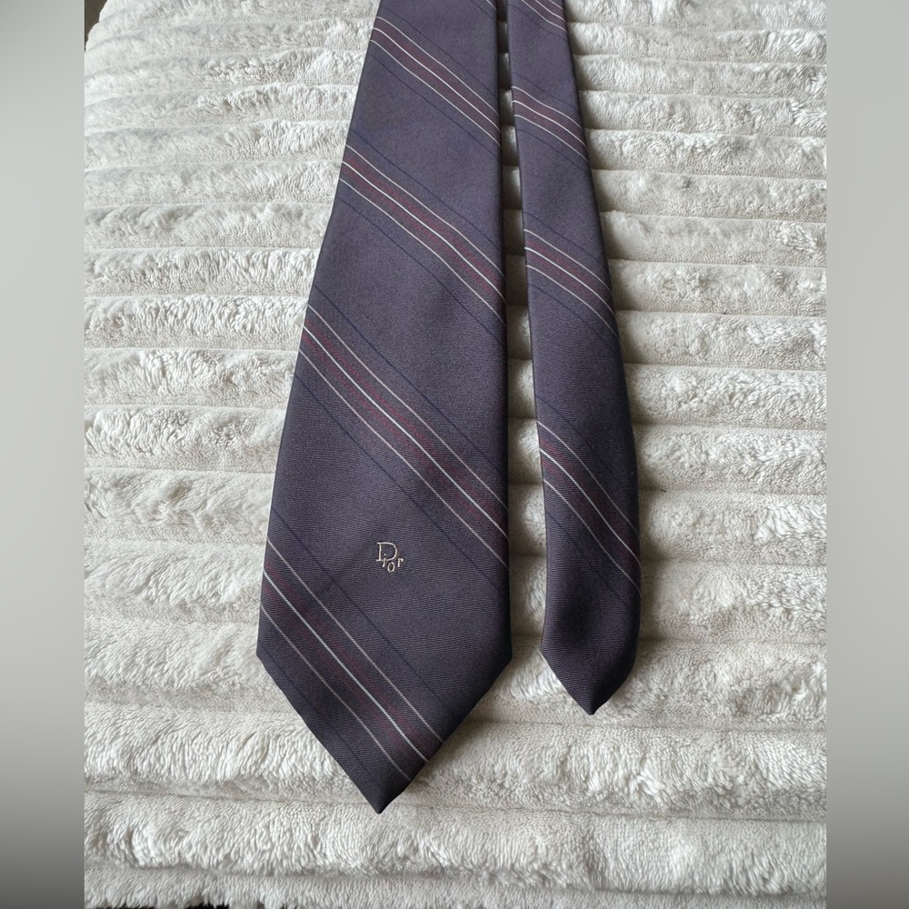 Dior Vintage Purple Classic Tie